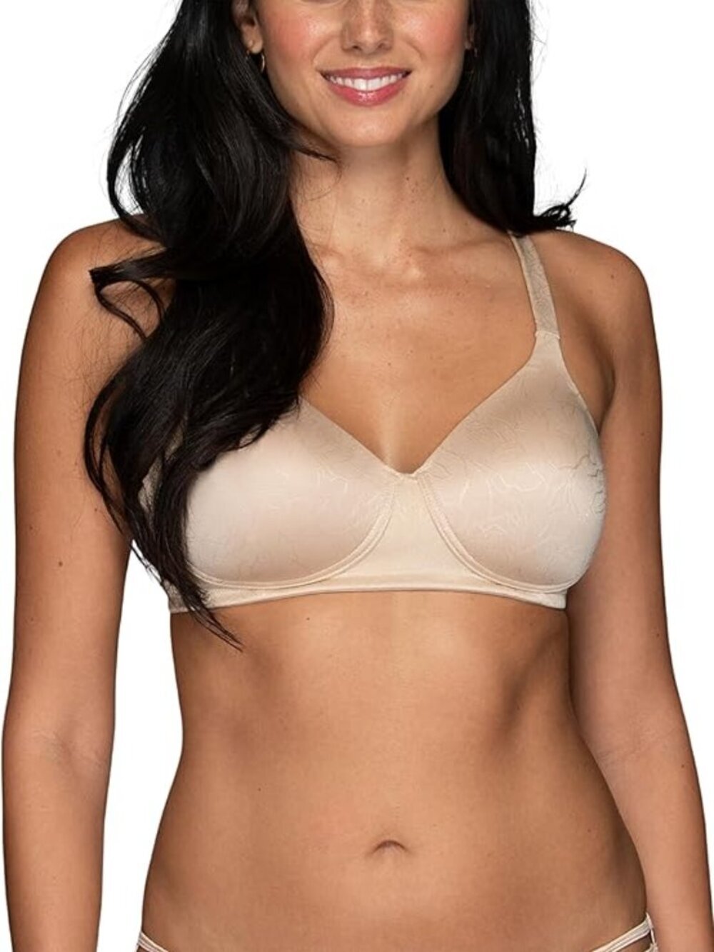 NWT Vanity Fair Women's Perfect T-Shirt Bra Beige Jacquard 40C